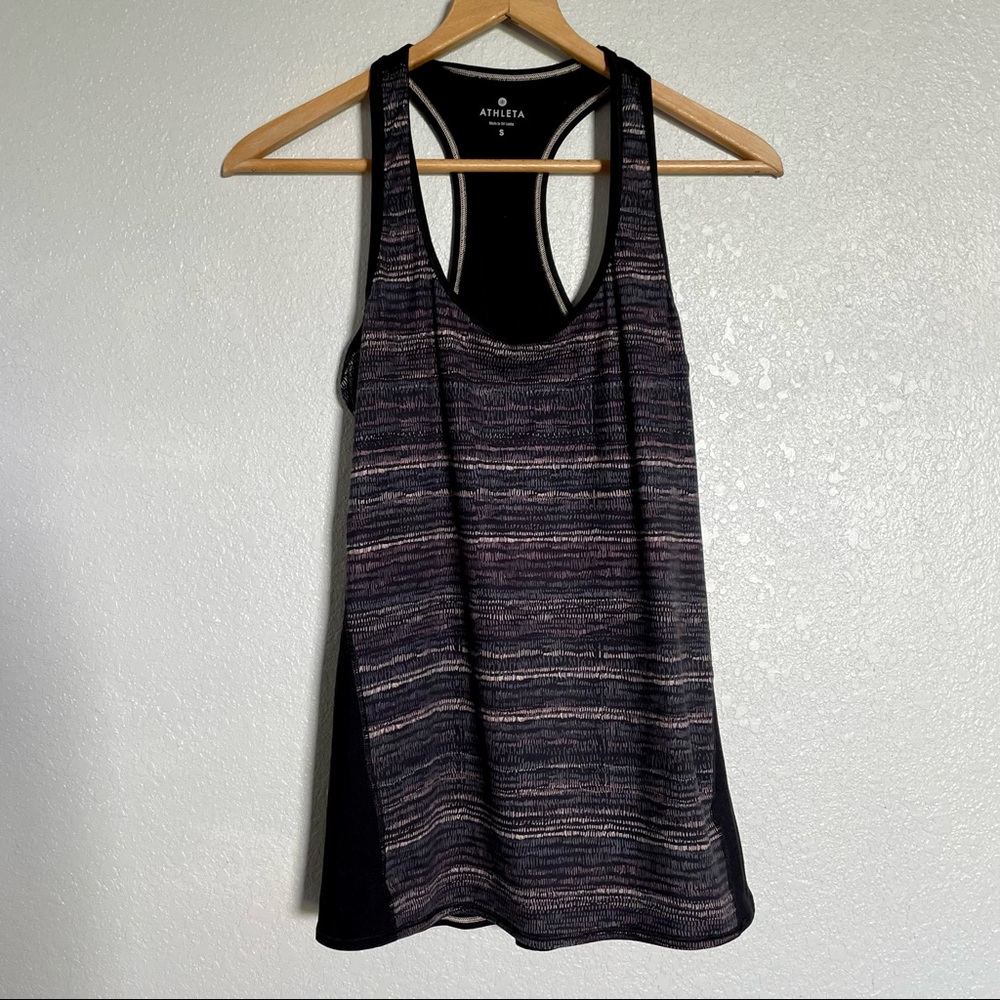 Athleta - Brown Print Fitness Top - Size S